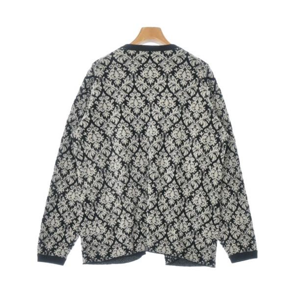IENA Cardigan Women s F Black x Ivory (all over pattern) [Used] [Secondhand clothes]