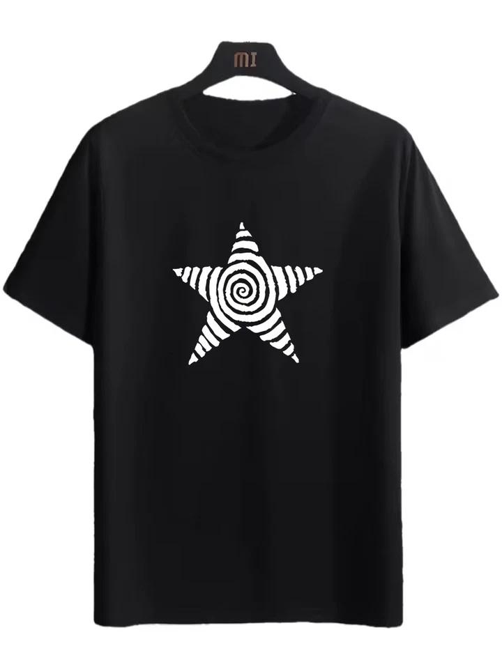 1pc Mechanic Humor Cotton T-Shirt, Geometric-Patterned  I Am The Warranty  Print S