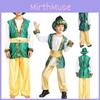 Exquisites Jungen Halloween Kostüm für Arabischen Prinzen König Themenpartys