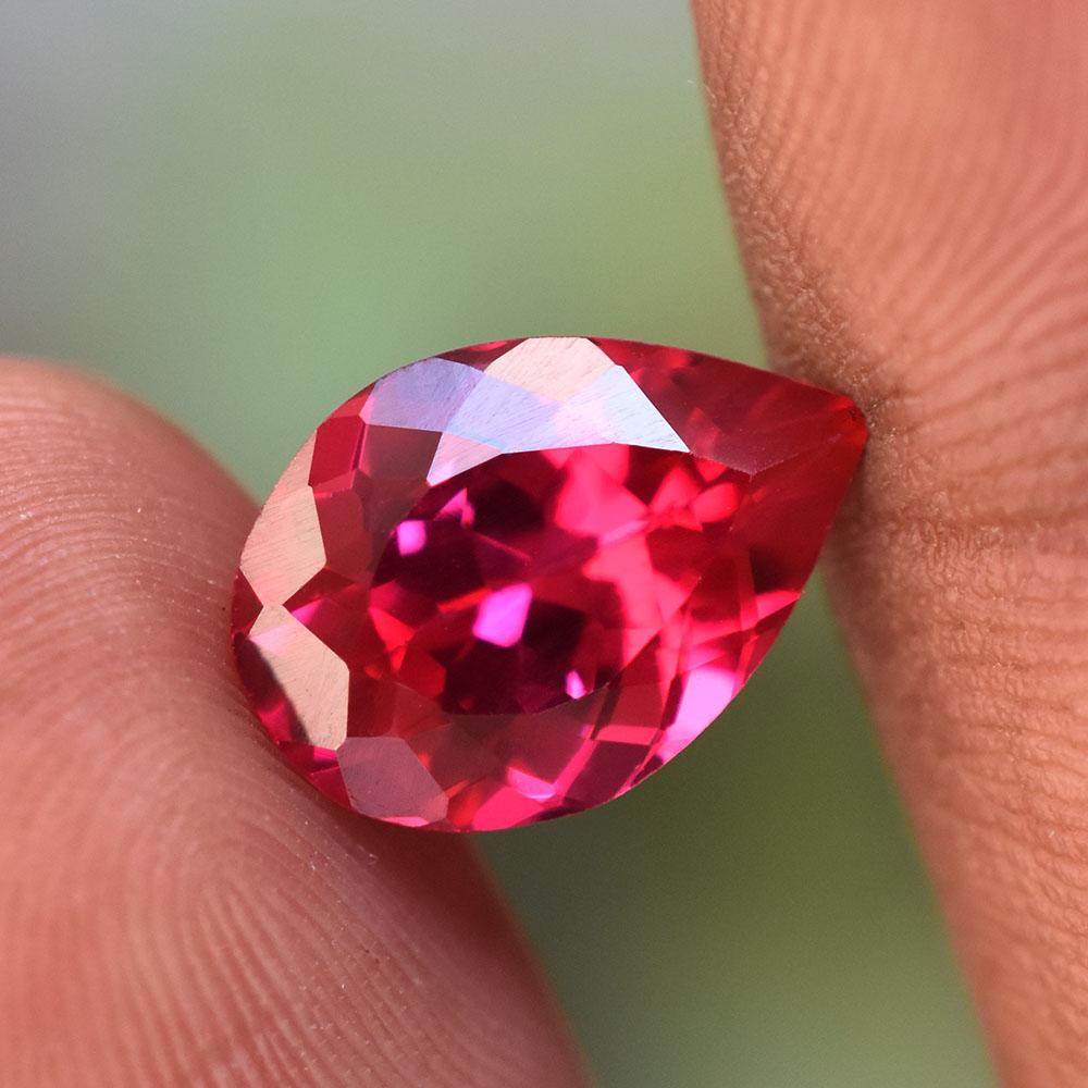 Natural Pink Ruby Loose Gemstone Pear Shape Hot 5ct for Jewelry Making for Jewelry Making and Crafts
