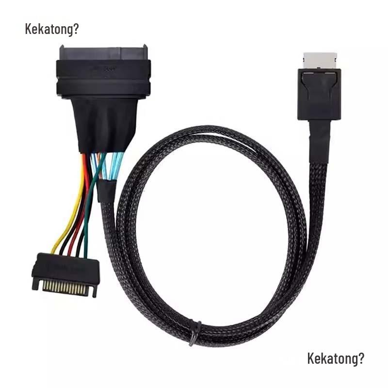 

Кабель данных Oculink NVMe PCIe SFF-8611 4i на SFF-8639 U.2/U.3 Other