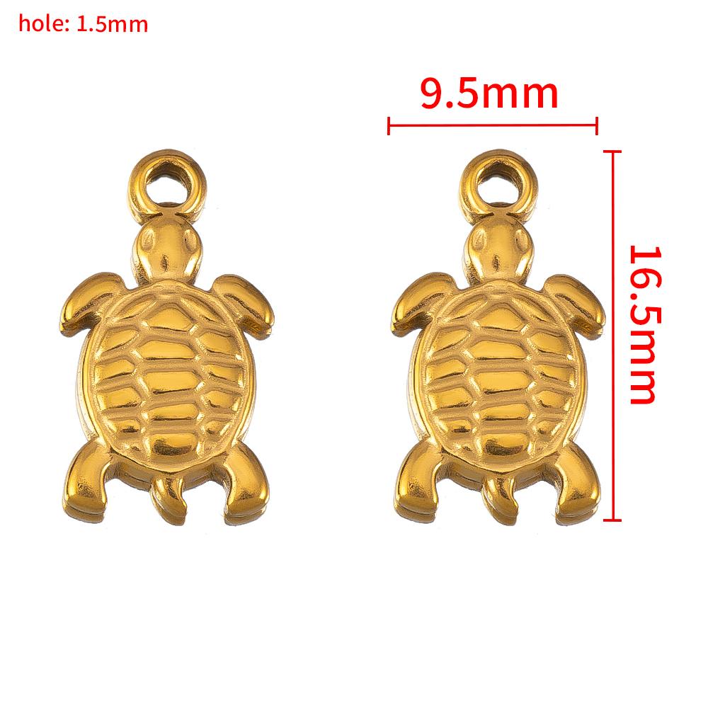 2pcs Stainless Steel Gold Plated Ocean Star Flower Shell Moon Charms for DIY Boho Earring Jewelry Material Making Pendant Supply