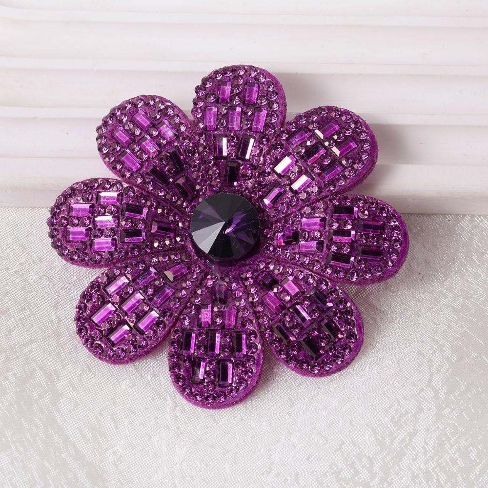 Rhinestone Embellished Non-Woven Fabric Flower Patches Plum Blossom Patches  Home Decor