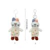 Botas de Pelúcia da Moda Chaveiros com Pingente de Gato Ornamento Adorável Mulheres Chaveiro de Carro Mochila Pingente Charmoso Porta-Chaves