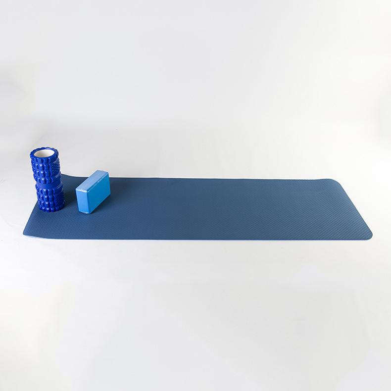 Odorless Non-Slip 6mm TPE Solid Color Yoga Mat for Fitness