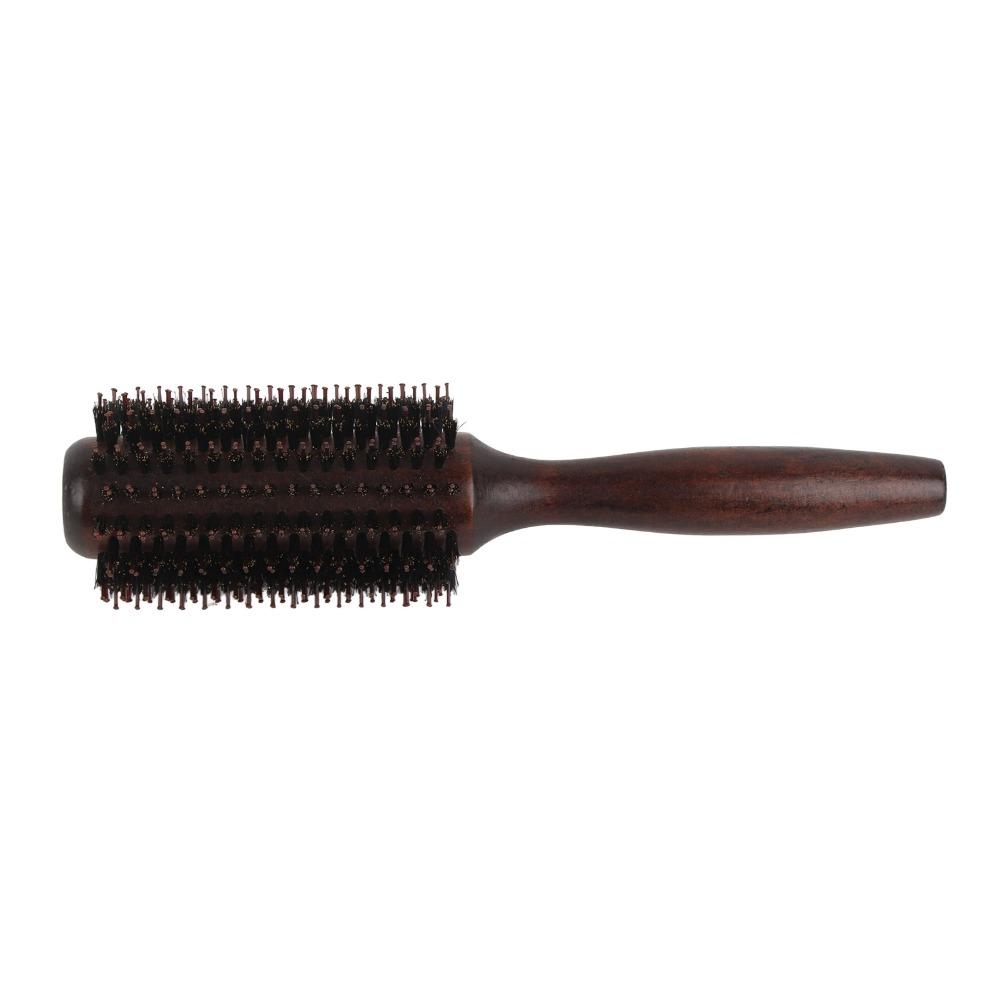 Professional Roller Comb Wooden Handle Hair Brush Hair Care Styling Tool Women Use