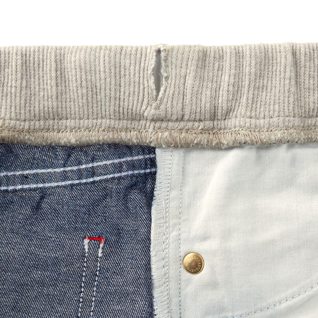 Skirt Denim Hickory Logo Simple Girls Baby Kids Clothing S Indigo Blue [MIKI HOUSE] Children's 10-1711-494 (100-110cm)