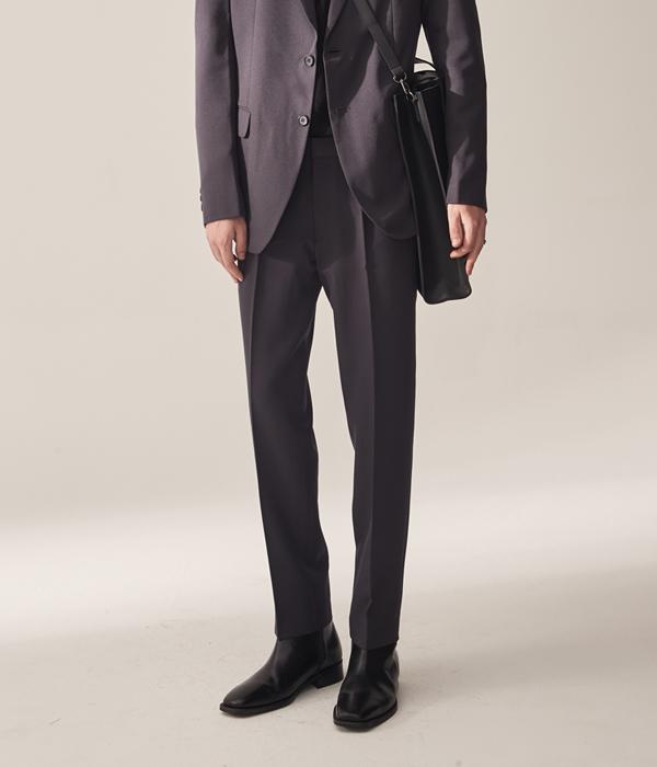 HYOJI Four Seasons Essential Suit Slacks (Charcoal)