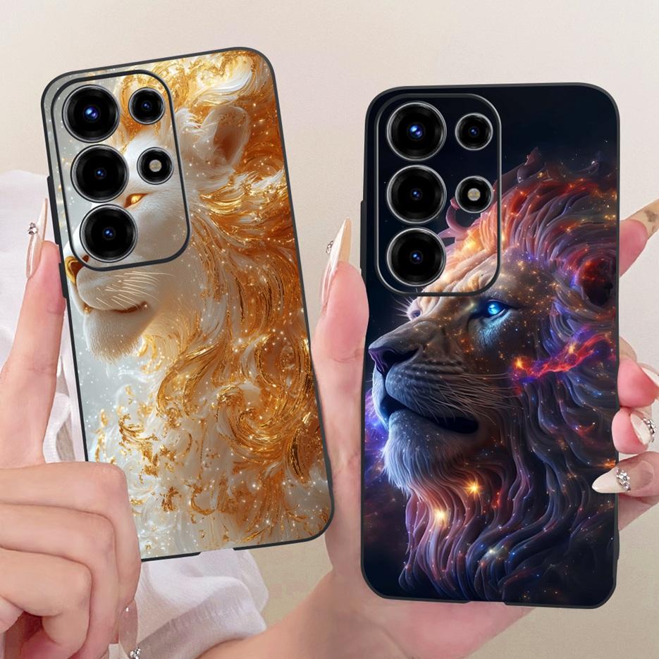 For Itel Super 26 Ultra Case S688LN Cute Lion Fashion Painted Cover Soft TPU Phone Case For Itel S26 Ultra Super 26Ultra 5G Bags