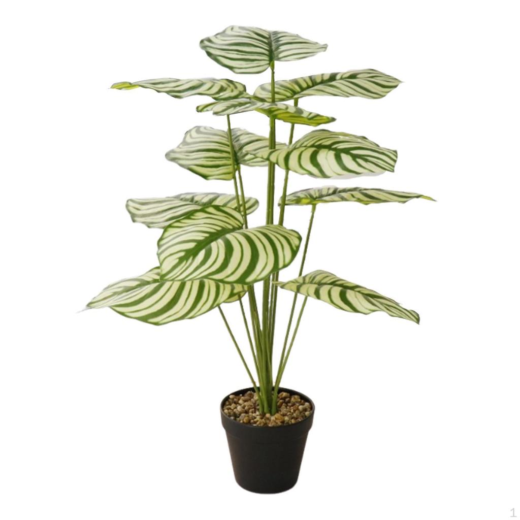 Artificial Bonsai Tree Green Planter Decoration with Pot Potted Plant Plants Indoor for