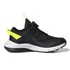 adidas Activefle Boa Abrasion Resistant Low Top Running Shoes Black Green Kids' FY0280