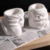 Santa Flower Pot Silicone Mold Christmas Candle Silicone Mould For Epoxy Resin Handmade Candle Soap Chocolate Baking