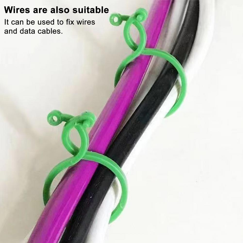 Garden Plant Clips Reusable Plant Support Clips for Climbing Plants Gentle Garden Vine Ties for Indoor Outdoor Gardening