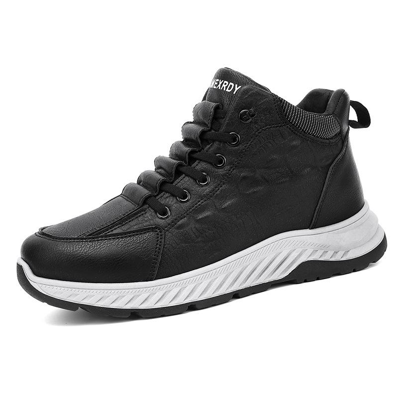 Herrenschuhe 2024 Winter neue Freizeit Sport Walking Ein Pedal Arbeit wasserdicht Outdoor Samt warm Baumwollschuhe Tide