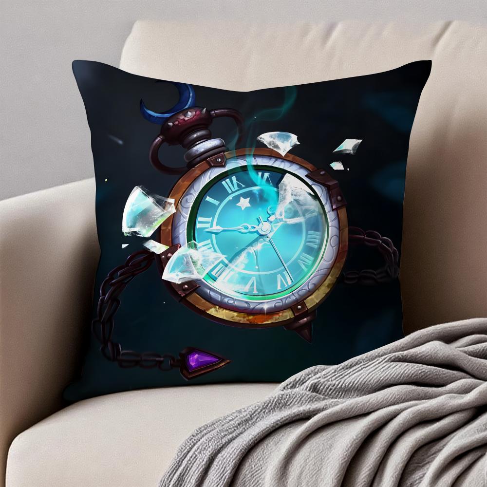 Dreamlike Magical Pattern Cushion Cover Pillowcase Antidustmite Invisible Zipper Short Plush Sofa Cushion