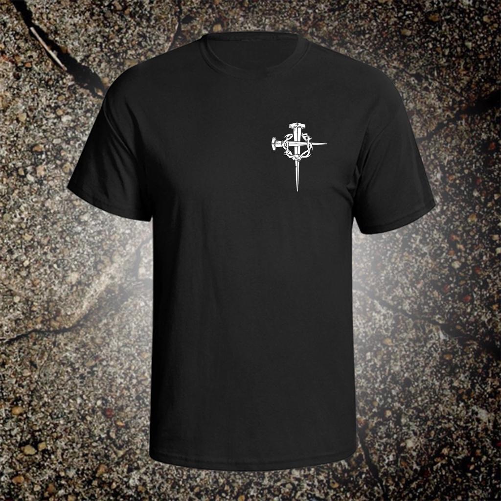 Cross With Crown Of Thorns tee shirt christian god holy bible crucifix jesus