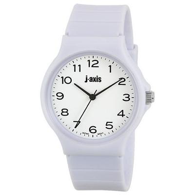 J-AXIS Men's TCG59-W (White Sun Flame) Round Watch White Analog
