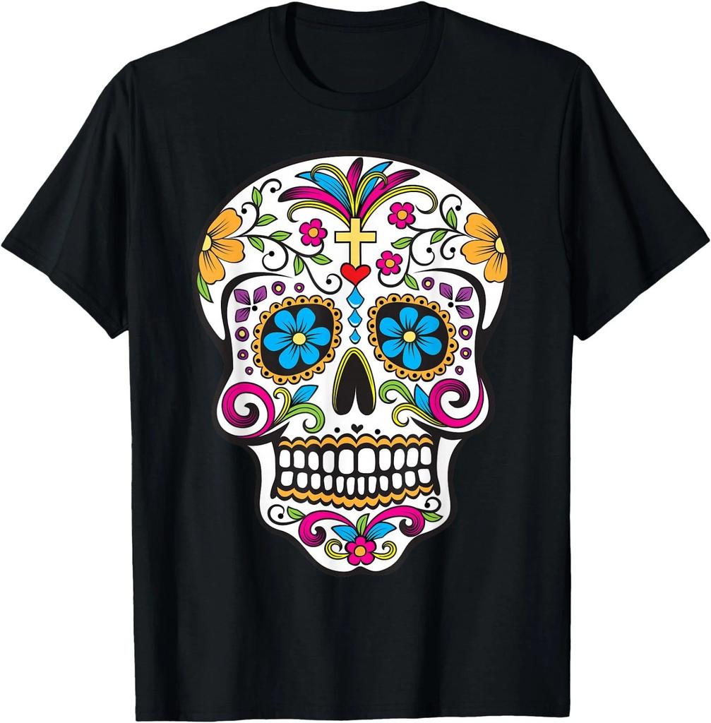 Day of The Dead Sugar Skull T-Shirt