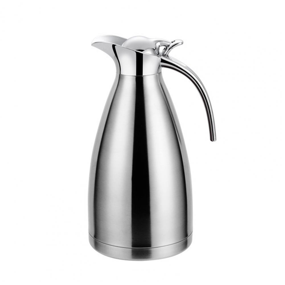 2L Stainless Steel Thermal Kettle Flask Jug Double Layer Insulation Pot For Tea Coffee Hot Water Kettle For Home Bar Outdoor