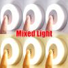 1/6pcs LED Touch Sensor Night Lights Kitchen Cabinet Magnetic Base Wall Lamps 3 Modes USB Rechargeable Dimming Night Lights