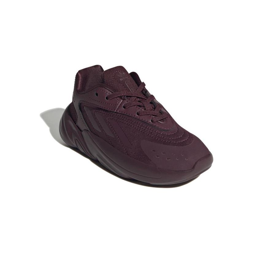 Adidas Originals Ozelia Comfortable Versatile Low-Top Slip-Resistant Durable Kids Casual Shoes Kids Sneaker Deep-Purple IG7470