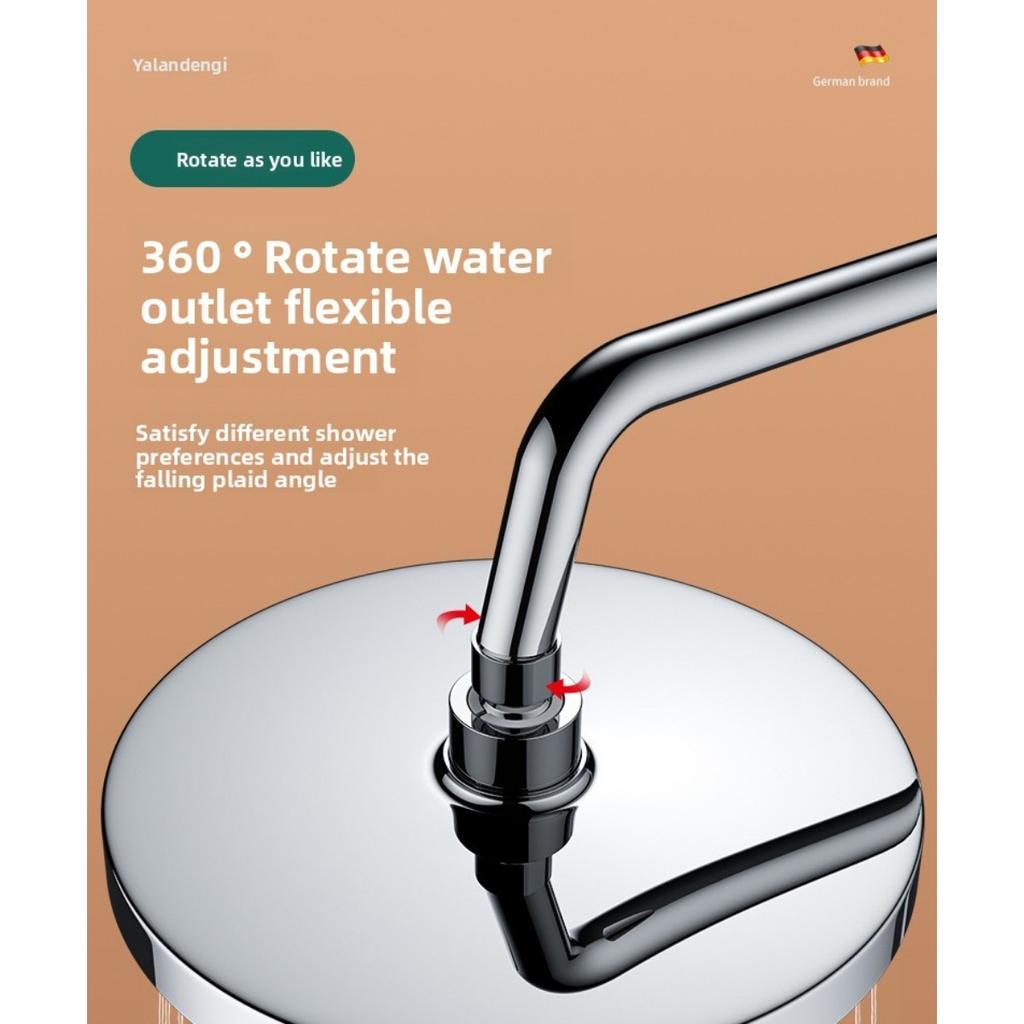 Top Spray Large Water Volume Pressurized Shower Showerhead, Pressurized Single Head Showerhead for Showering, Household Shower Showerhead