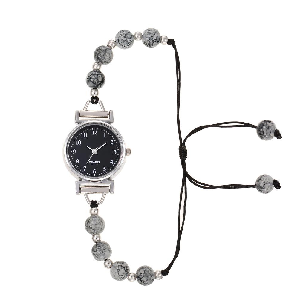 Modischer Trend schlichte Luxus runde Platte Zeigerstil Armband Damenuhr