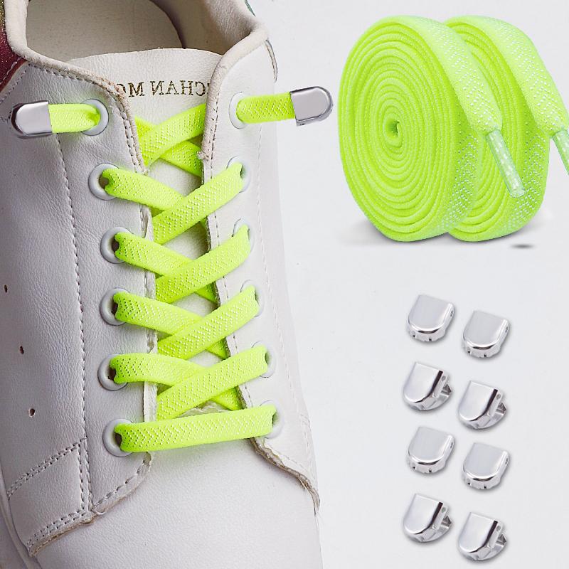 2Pairs Quick Lace Lazy Sports Shoestring Elastic No Tie Shoe Laces for Kids & Adults - Easy Slip-On Shoelaces Shoe Accessories