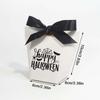 WTEMPO Happy HALLOWEEN Bat/Spider/Spider Web Printed Gift Boxes with Ribbon Bow Party Decor Favors Treat Boxes for Storing and Gifting Delicate Items