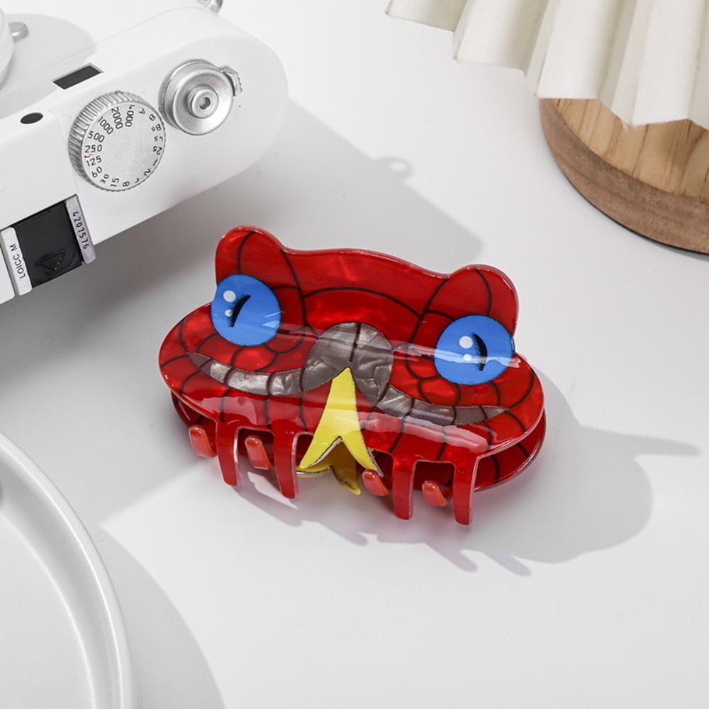 Acetic Acid Acetate Hair Claw Personalized Snake Hair Clip Funny Cobra Shark Clip  Girl