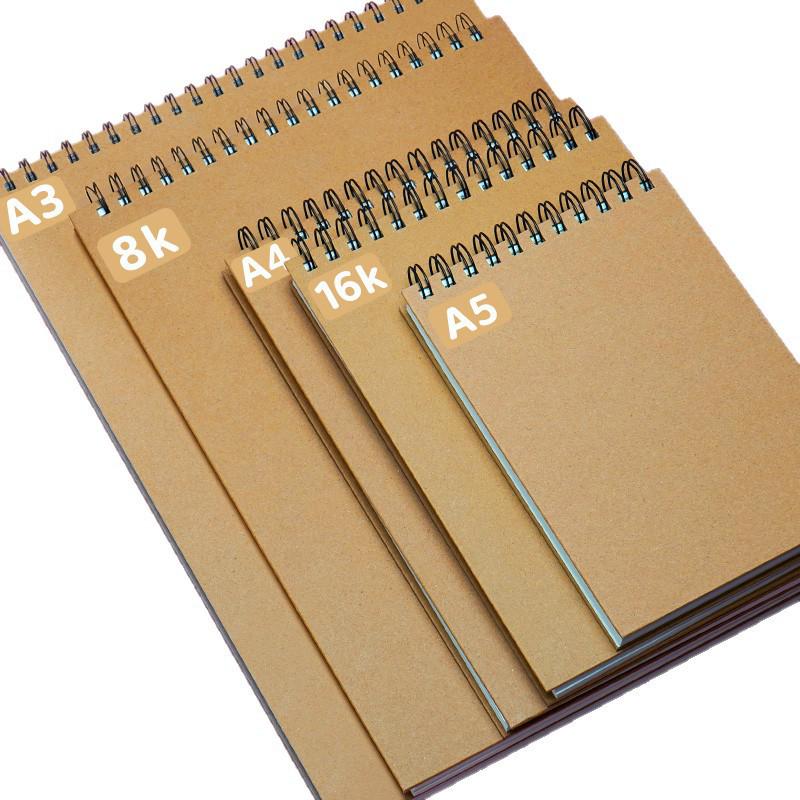 Compact Thickened Hardcover Spiral Sketchbook for Art & Primary Students, 32k Quick Sketch Drawing Book.