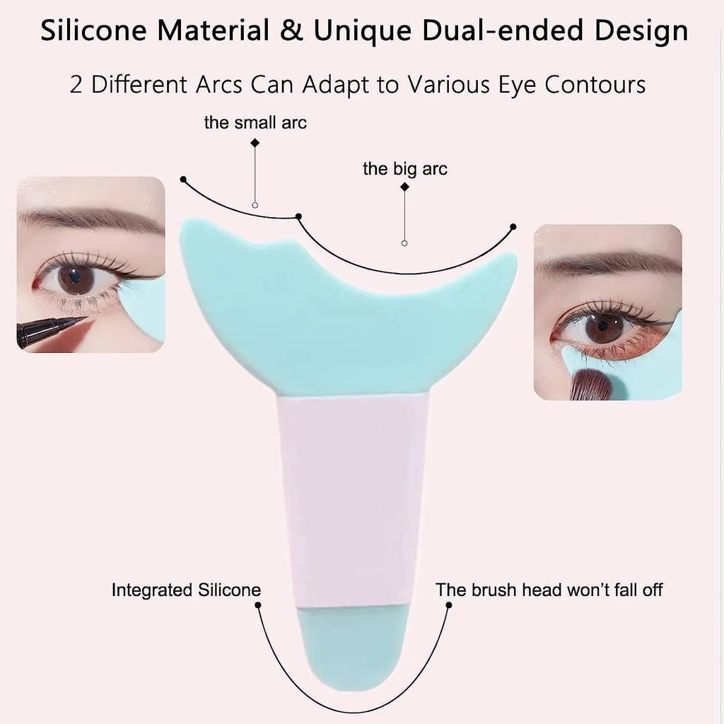 Silicone Mascara Pads Reusable Eyelashes Guide Tool Eyelash Shield Applicator Guard  Tool Multifunction Eyelash Eyeshadow