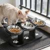 Dog Elevated Feeder Pet Food Water Bowls for Bulldog Puppy Kitten Dish Feeding and WaterSupplies for Small Dogs Accessories