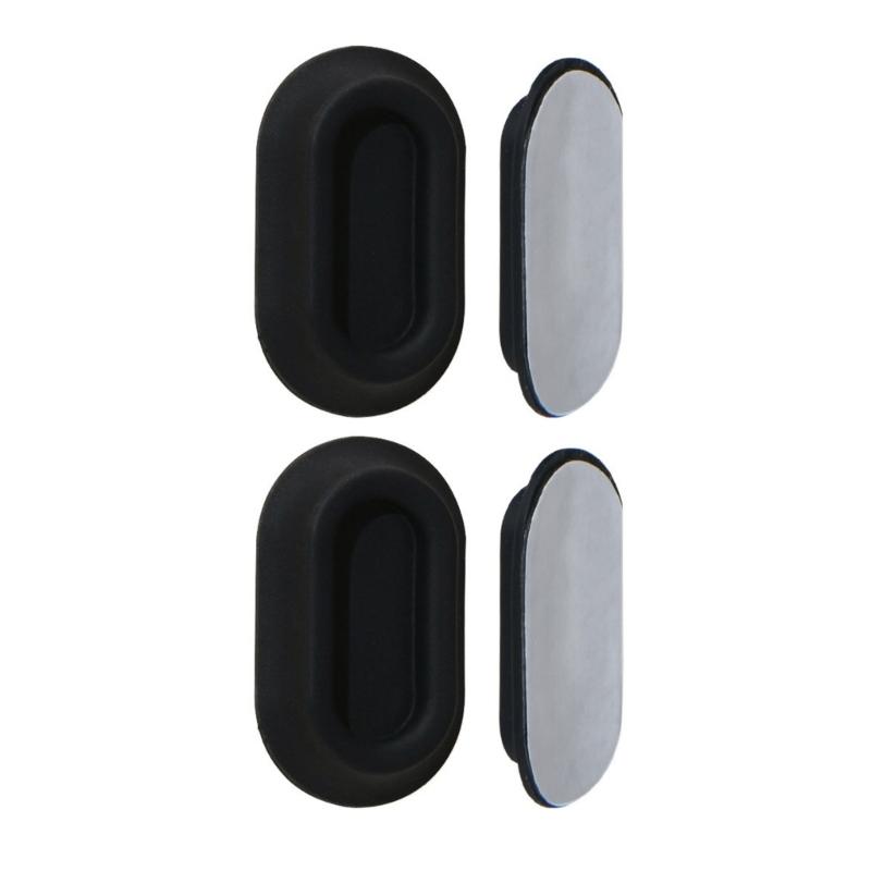 1Pair Adhesive Magnetic Remote Control Holder Silicone Wall Mount for TV and Device Organization