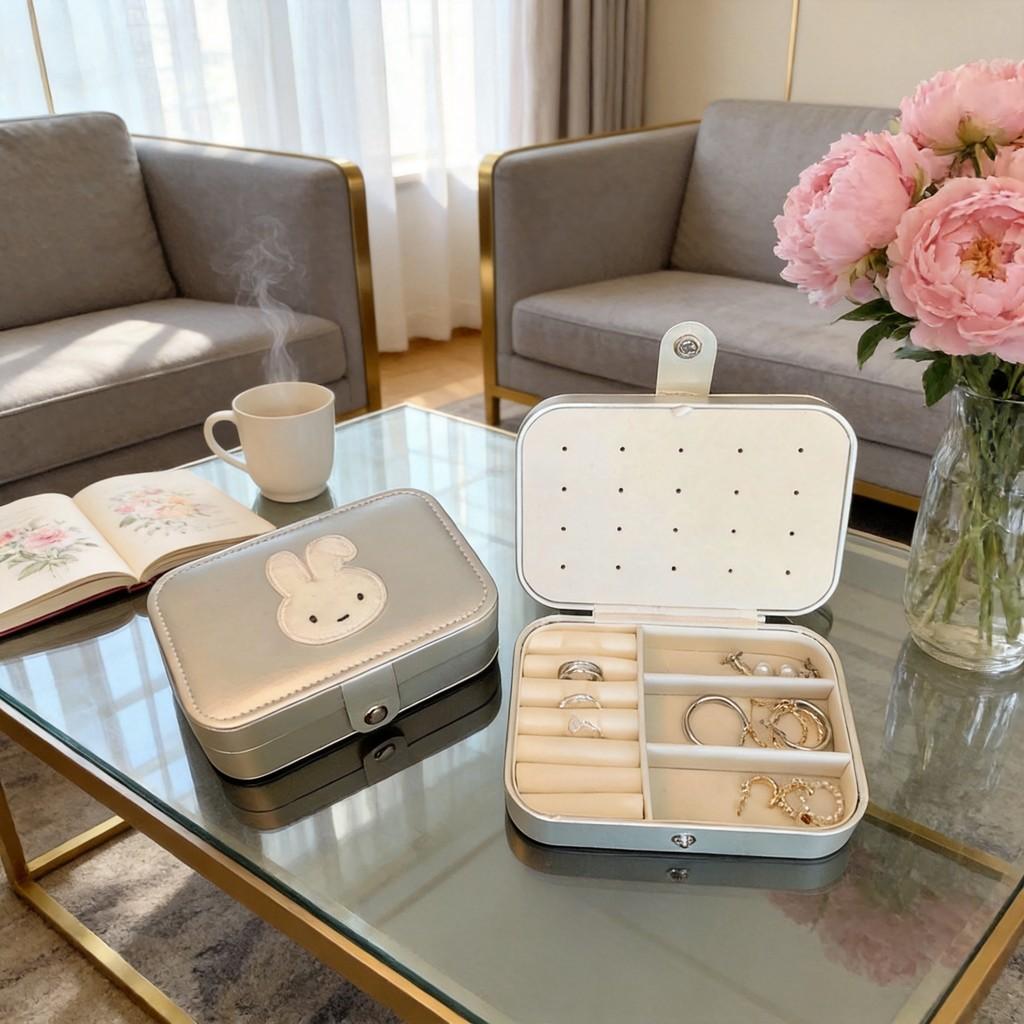 Miffy Jewelry Storage Box With Pu Leather For Girls And Teens Ideal For Gift Giving