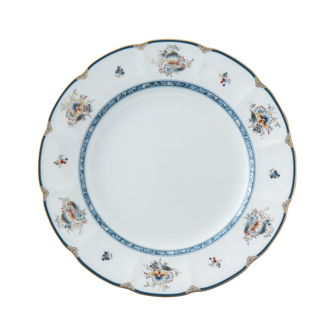 

NARUMI Sharilamoon Made in Gift Plate, 23cm, Retro, Modern, Elegant, Stylish, Japan, Boxed, 8661-1121J синий