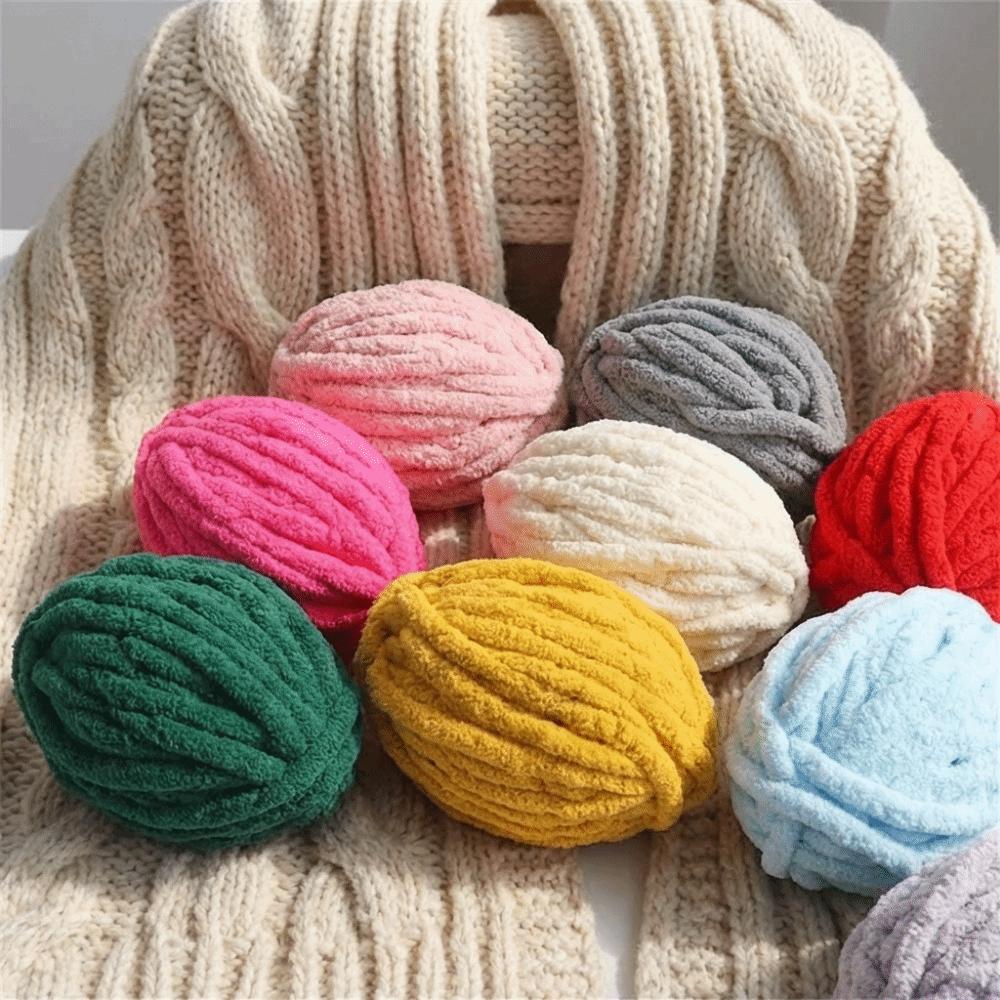 Large Ball Chunky Yarns Multi-color Hand Knitting Yarn Pet Bed Yarn DIY Yarn  DIY Material