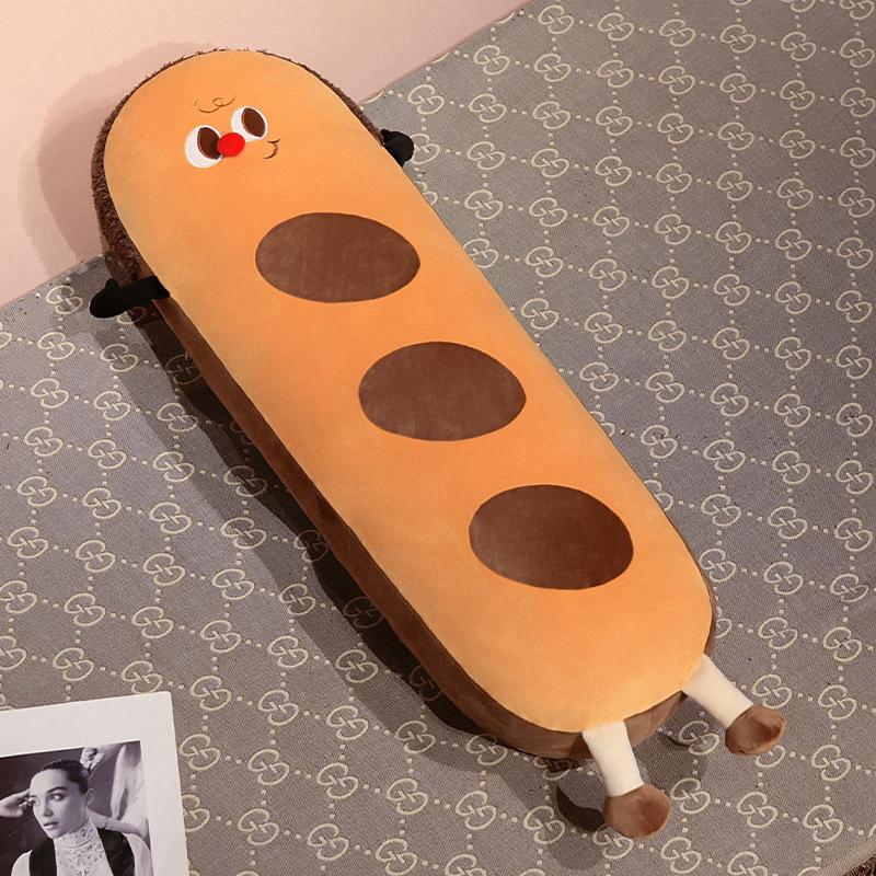 Non-Toxic 90Cm Cute Soft Long Bread Pillow Plush Toys Stuffed Sleep Toast Pillow Home Decor Gift Doll