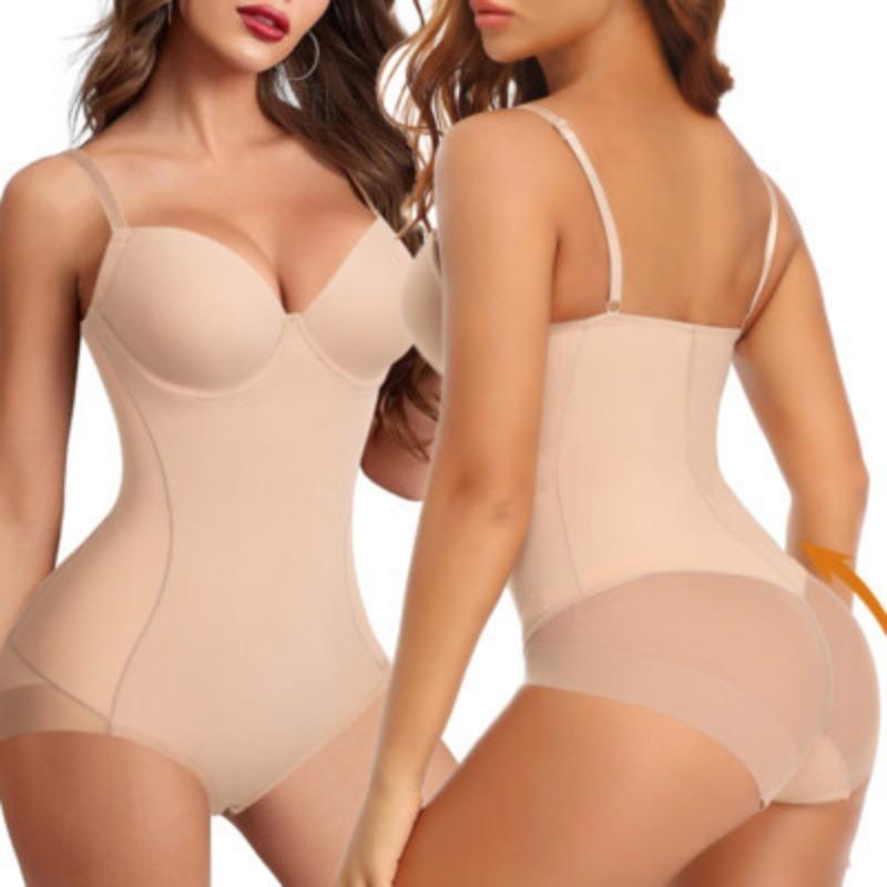 Women Seamless One Piece Bodysuit Tummy Control Butt Lifter Shapewear