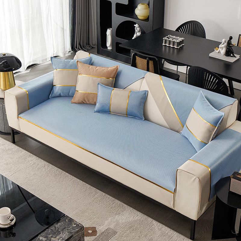 Summer Sofa Cushion Summer Sofa Seat Cushion for Summer Ice Silk Sofa Cushion New Cover Cloth Leather Sofa Cover Towel