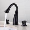 Gold Basin Faucets Total Brass Black Bathroom Faucet Sink Faucets 3 Holes Hot And Cold Waterfall Faucet Water Tap