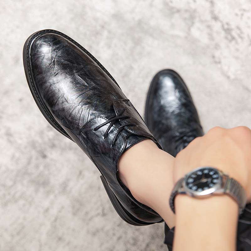 Fashion Retro Dress Office Loafers Casual Business Mens Wedding Classic Suit Lace-up Formal Designer Male Shoes for Men Footwear