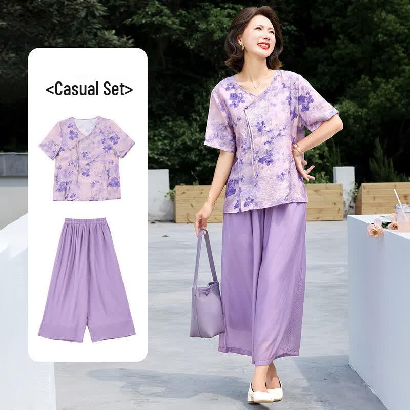 Elegant Summer Two-Piece Set for Women 3XL