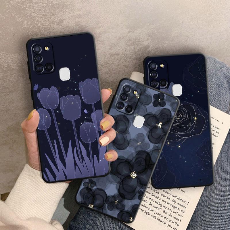 Süße Schmetterling Blume Blatt Handytasche für Samsung Galaxy A02s A40 A50 A70 A20e A03s A04s A10s A03 Core A04 A10 A02 A01 Abdeckung