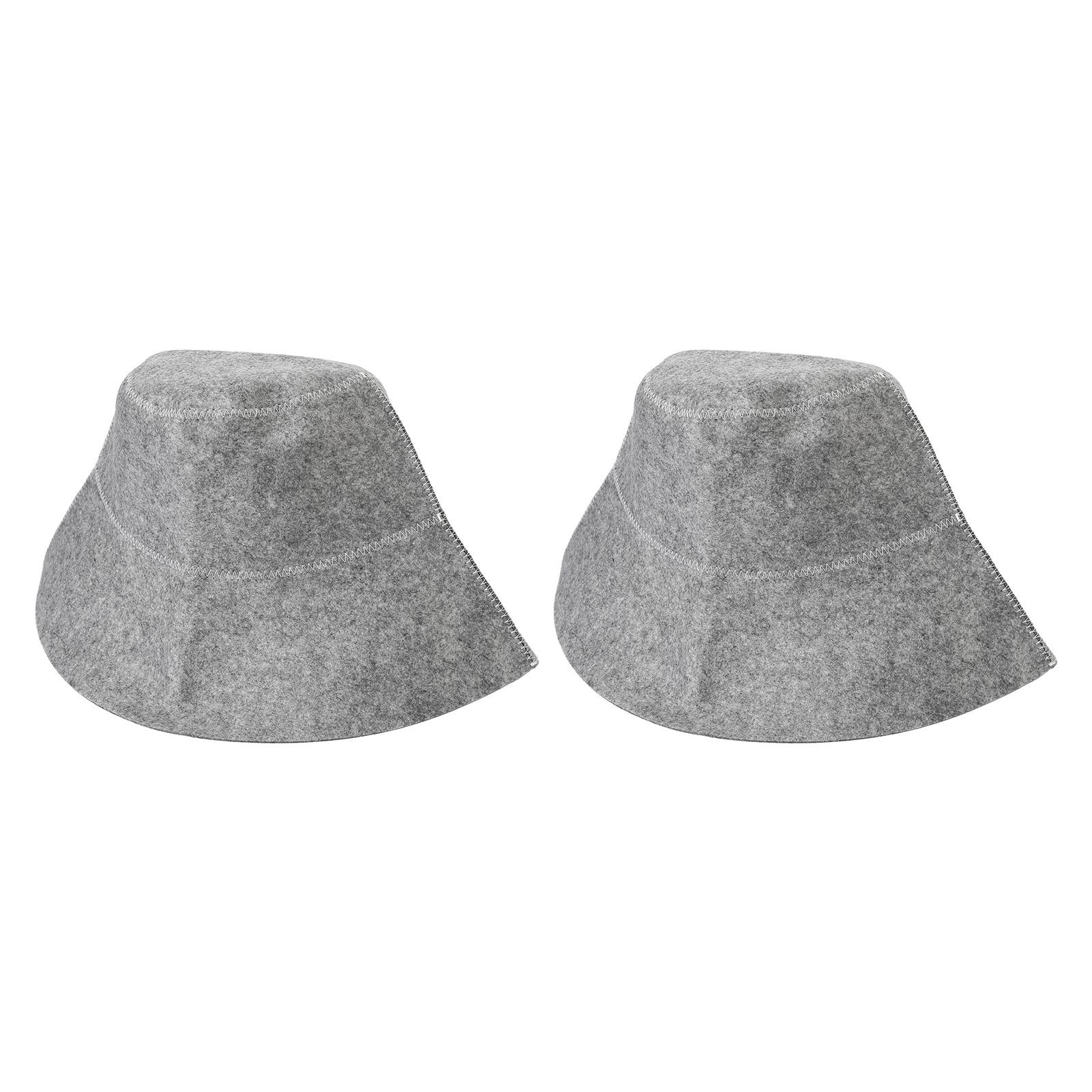 

2шт шапки для сауны фетровые утолщенные водопоглощающие удобные дышащие фетровые шапочки для душа для ванны