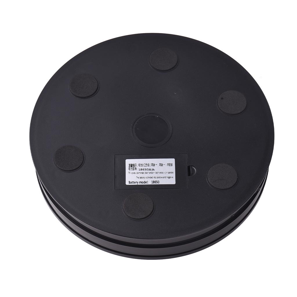 25cm  10 Inch Motorized Rotating Display Stand with LED Light 360 Degrees Rotatable Electric Potography Turntable for