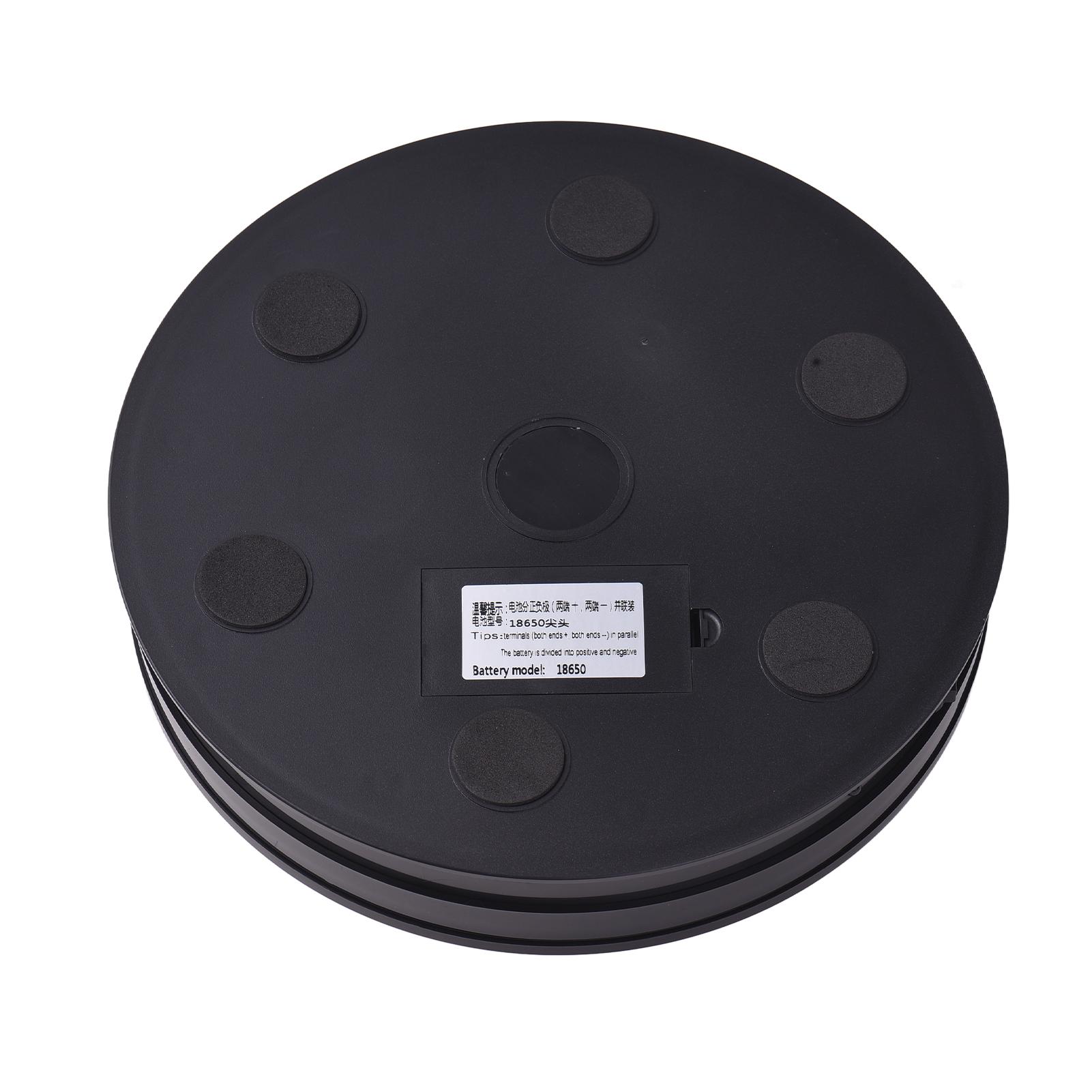 

25 см 10 дюймов Моторизованная вращающаяся подставка для дисплея со светодиодной подсветкой Вращающийся на 360 градусов Электрический фото поворотный стол для