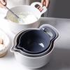 4pcs Plastic Mixing Bowls Set, Non-Slip Salad Bowl, Baking Prep Bowls, Multi-purpose Rinse Bowls, Kitchen Essentials, Various Sizes