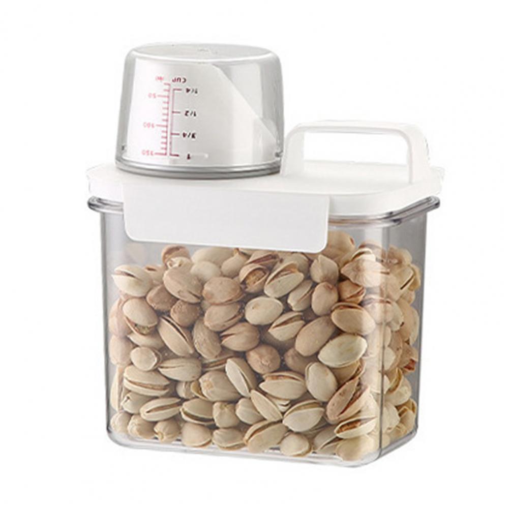 Retractable Design Container Transparent Airtight Storage Box Capacity Airtight Storage Box with Ergonomic Kitchen Accessories