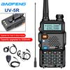 Baofeng UV-5R USB Longa Distância Banda Dupla Ham Amador Com VHF UHF FM CB 128 Canais 2200mAh Portátil de Mão Rádio Bidirecional de Longa Distância